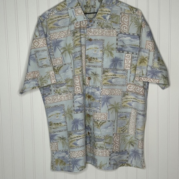 Batik Bay Men's XL Palm Tree Island Print Button Up Hawaiian Shirt - Picture 5 of 12